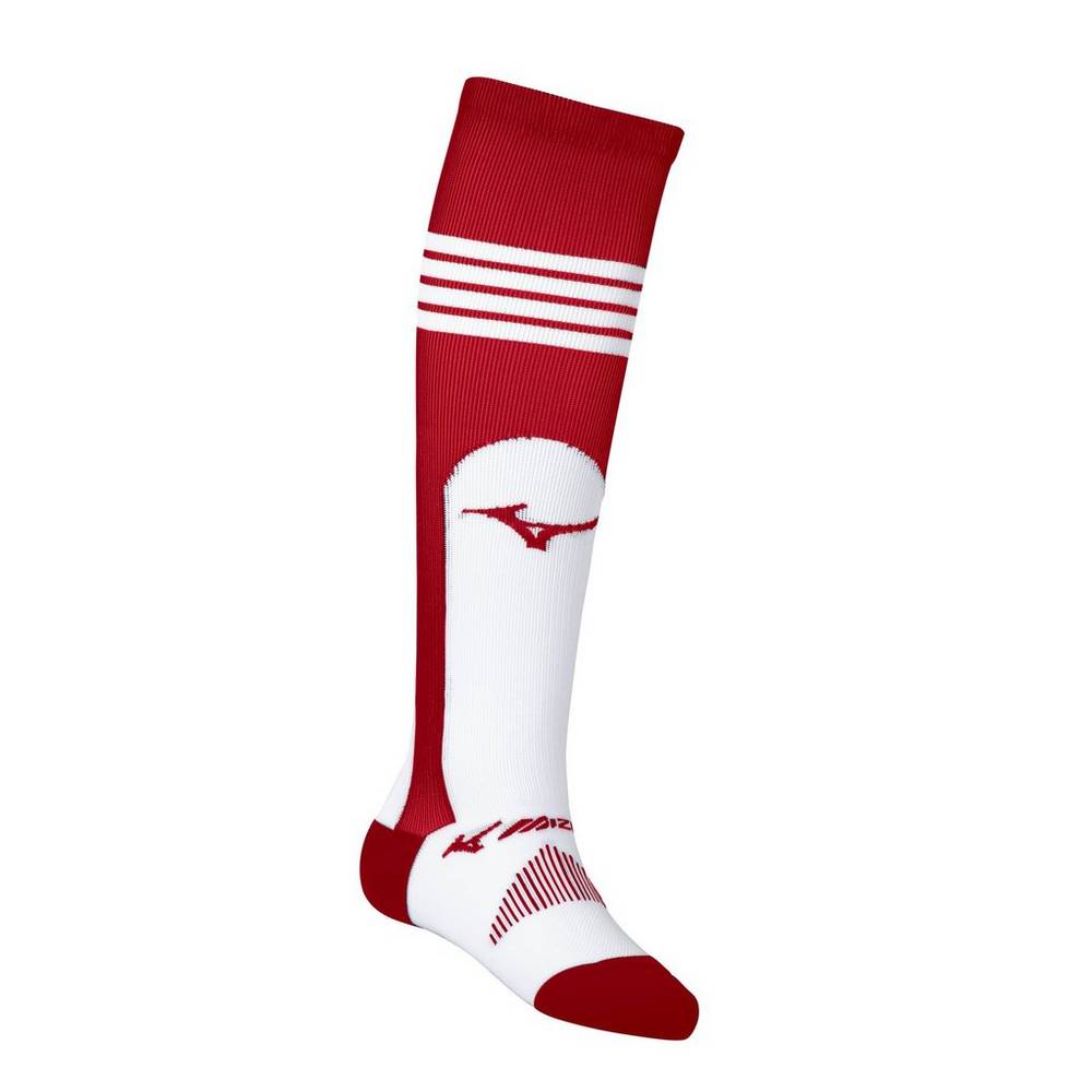 Mizuno Men's Performance OTC Stirrup Baseball Socks Red (370267-HFS)